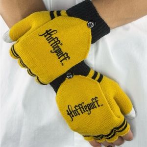 Harry Potter Womens Fingerless Gloves Hufflepuff